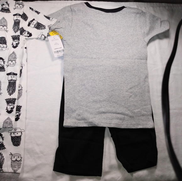 Carter's 4 pcs Pirate Snug fit cotton pajama Boys size 5 new with tags - Picture 3 of 6
